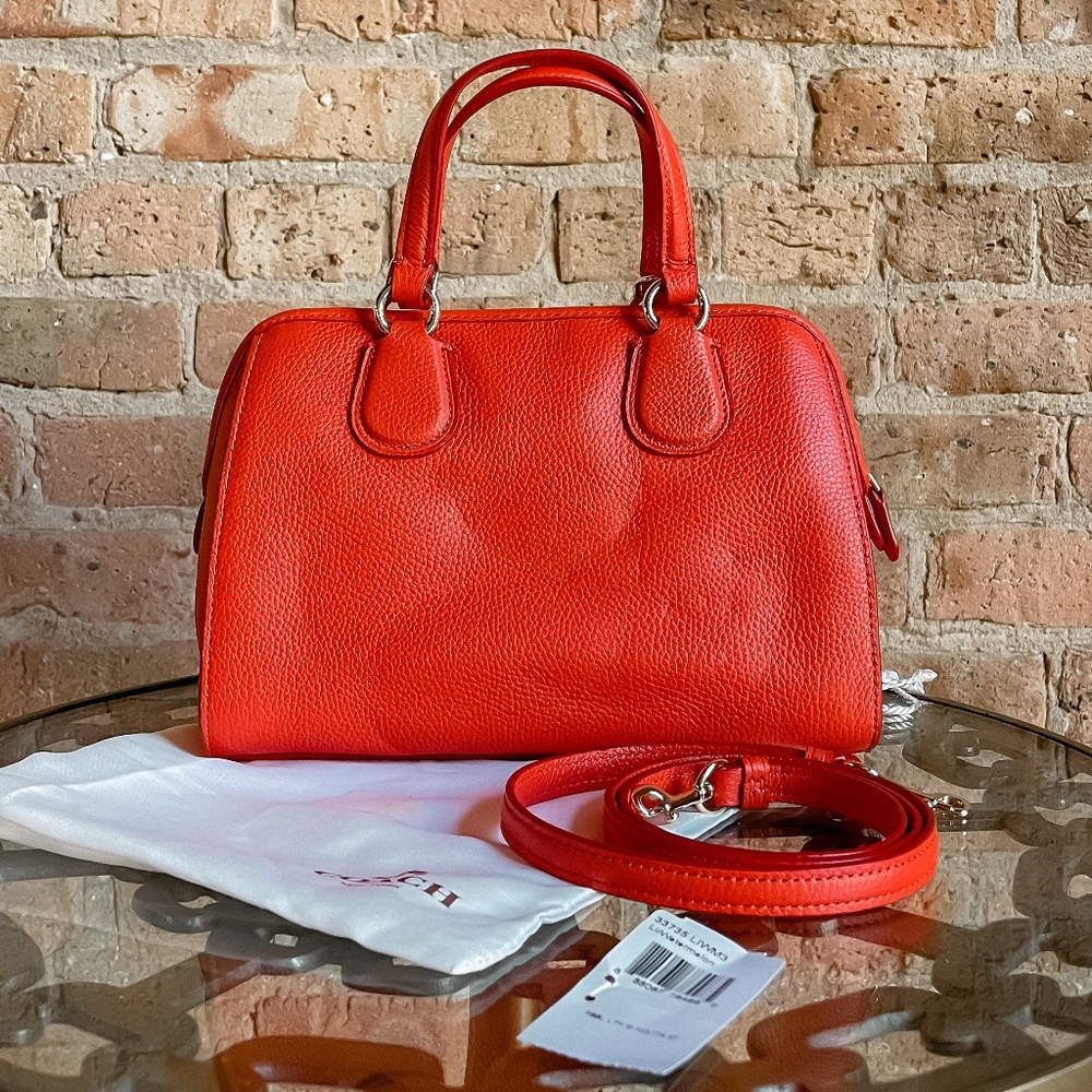 Coach Red Leather Handbag - Picture 15 of 15